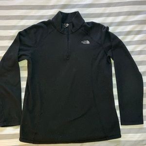 North Face Black Fleece Girls Quarter Zip XL